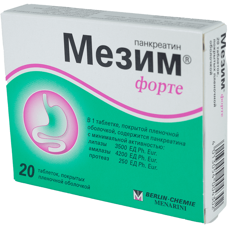 Mezym forte 3500 Uİ 20 əd thumbnail