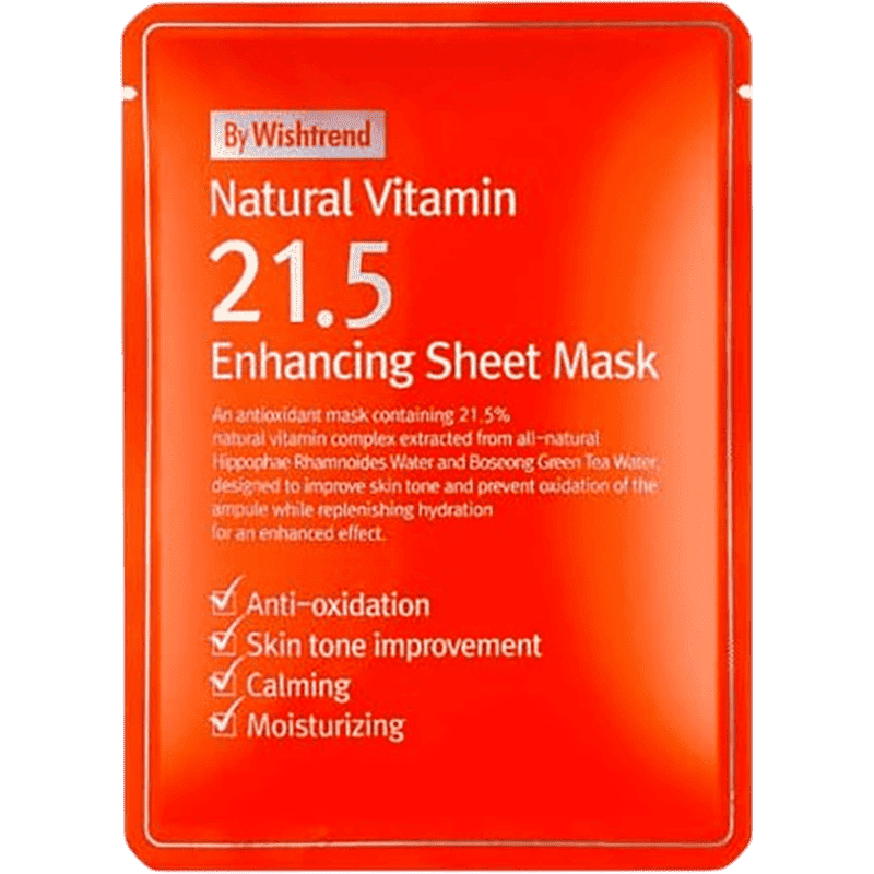 By Wishtrend möhkəmləndirici parça maskası natural vitaminlər ilə 21.5% thumbnail