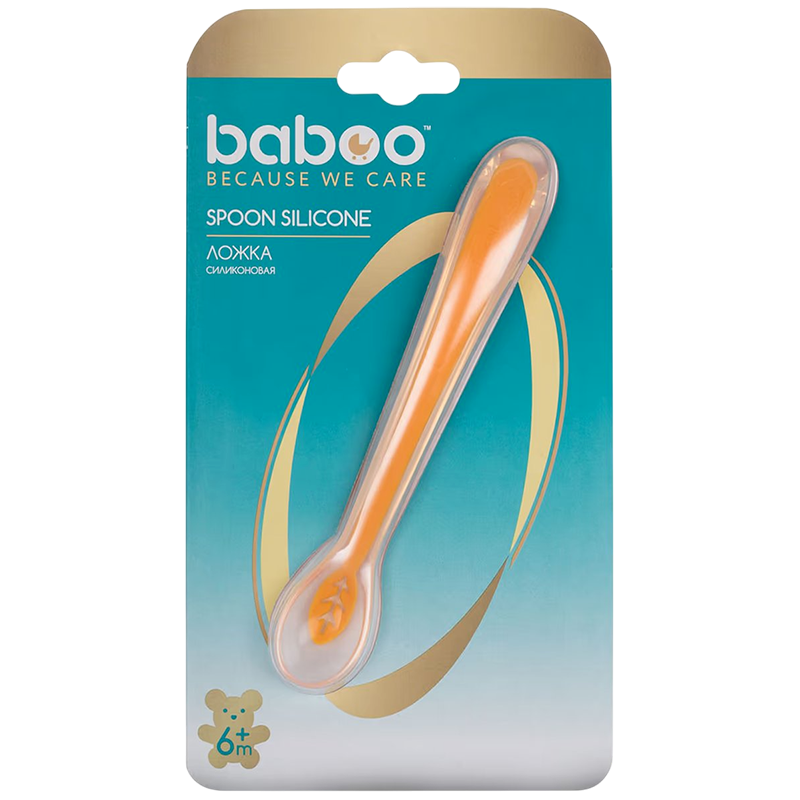 Baboo silikonlu qaşıq, narıncı thumbnail