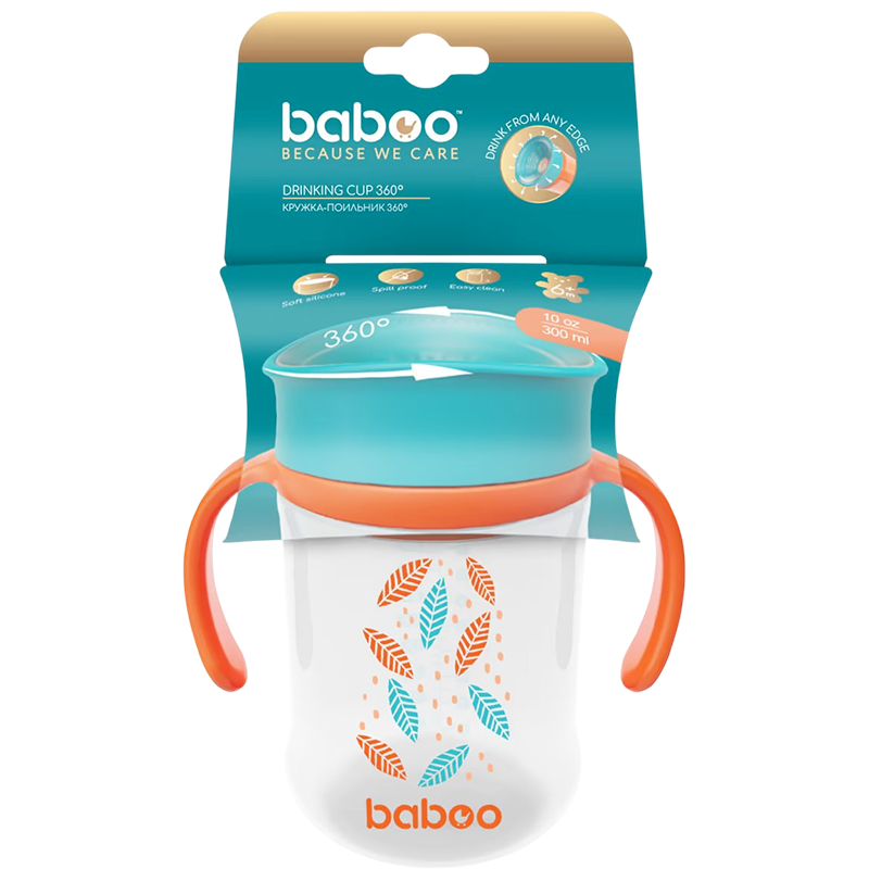 Baboo Cup 360° Su qabı, narıncı, 300 ml thumbnail
