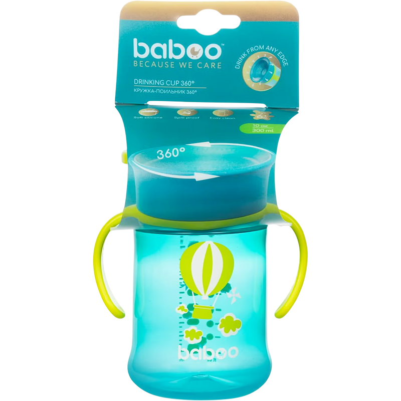 Baboo cup 360° Su qabı, yaşıl, 300 ml thumbnail