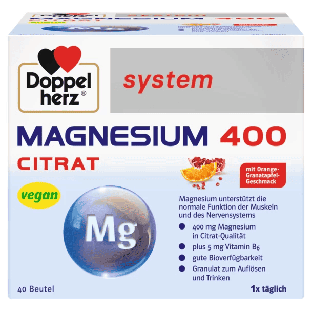 Doppel Herz System Magnezium 400 Sitrat, 40 əd thumbnail