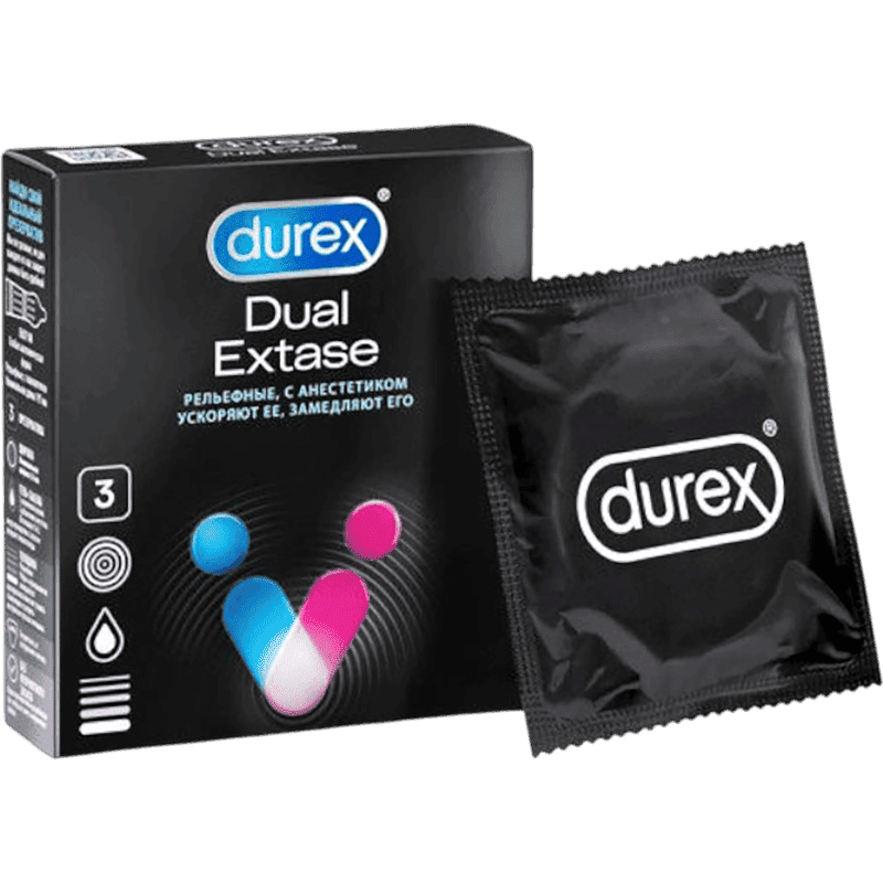 Qoruyucu Durex Dual Extase-kabartmalı 3 əd. thumbnail