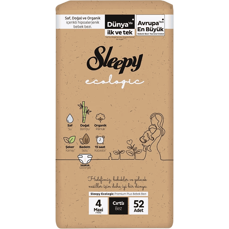 Sleepy-4 Ecologic Maxi bezlər 52 əd thumbnail