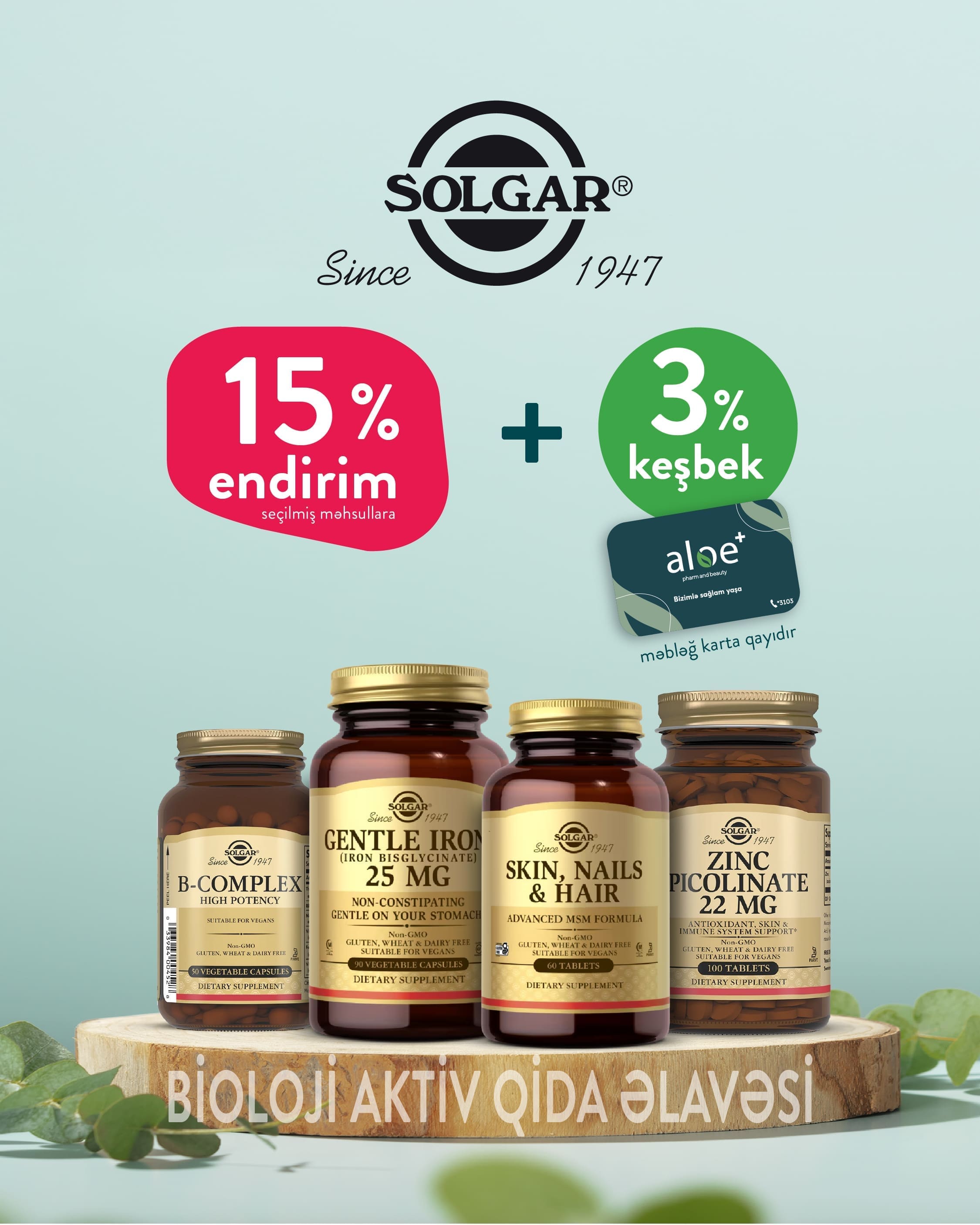 Solgar ilə sağlamlığa qızıl qayğı!