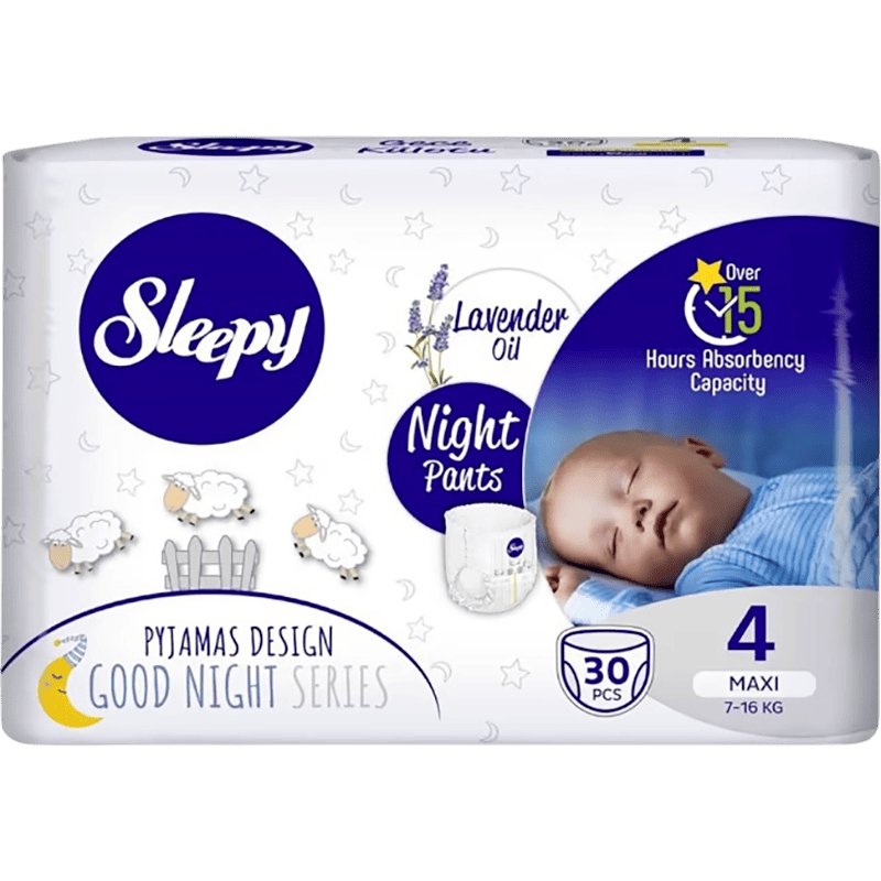 Sleepy-4 Night Maxi bez-tuman lavanda, 30 əd thumbnail