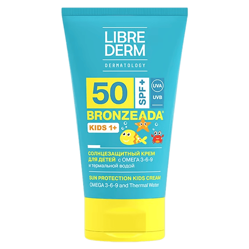 Librederm uşaq üçün günəşdən qoruyucu krem SPF50+ Omeqa 3-6-9 və termal su tərkibli 150 ml thumbnail