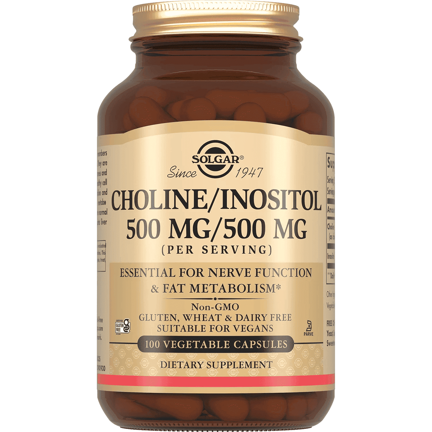 Solgar Choline/İnositol, 500 mq/500 mq, 100 əd thumbnail