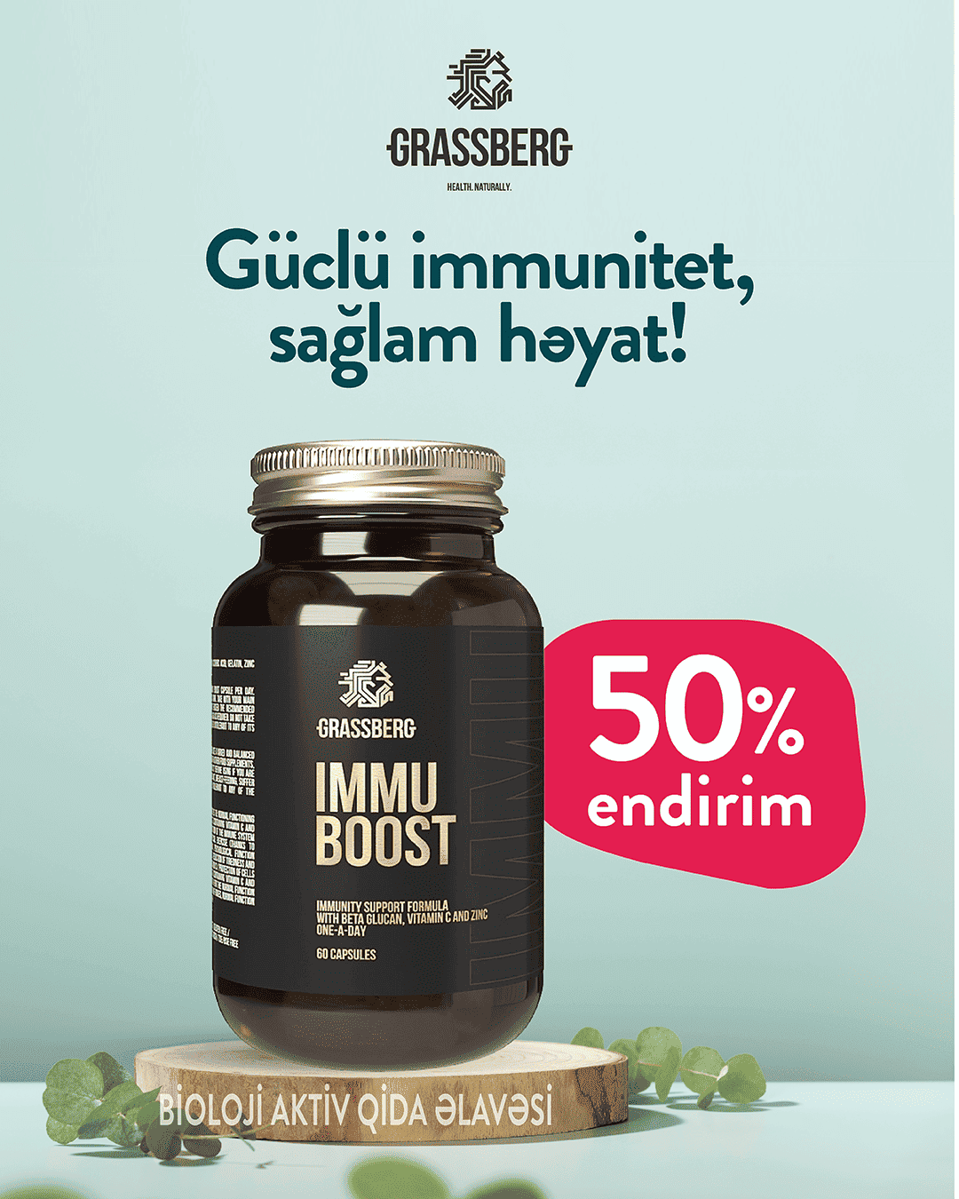 Güclü immunitet, yarı qiymət!
