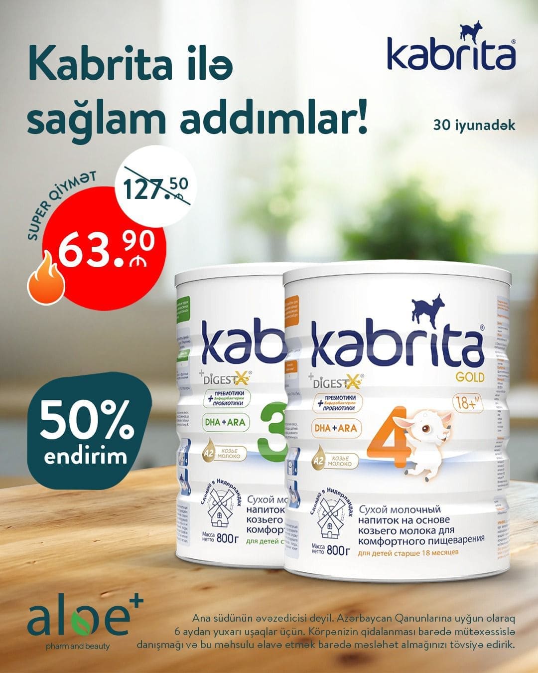 Kabrita 50% Endirimdə!