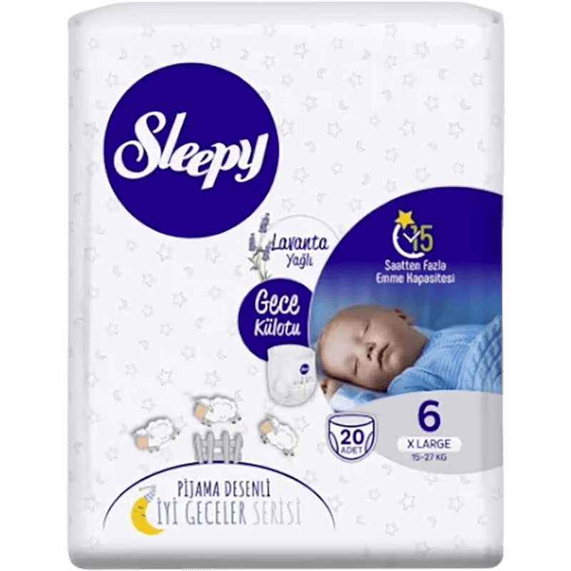 Sleepy-6 Night X-large bez-tuman lavanda, 20 əd thumbnail