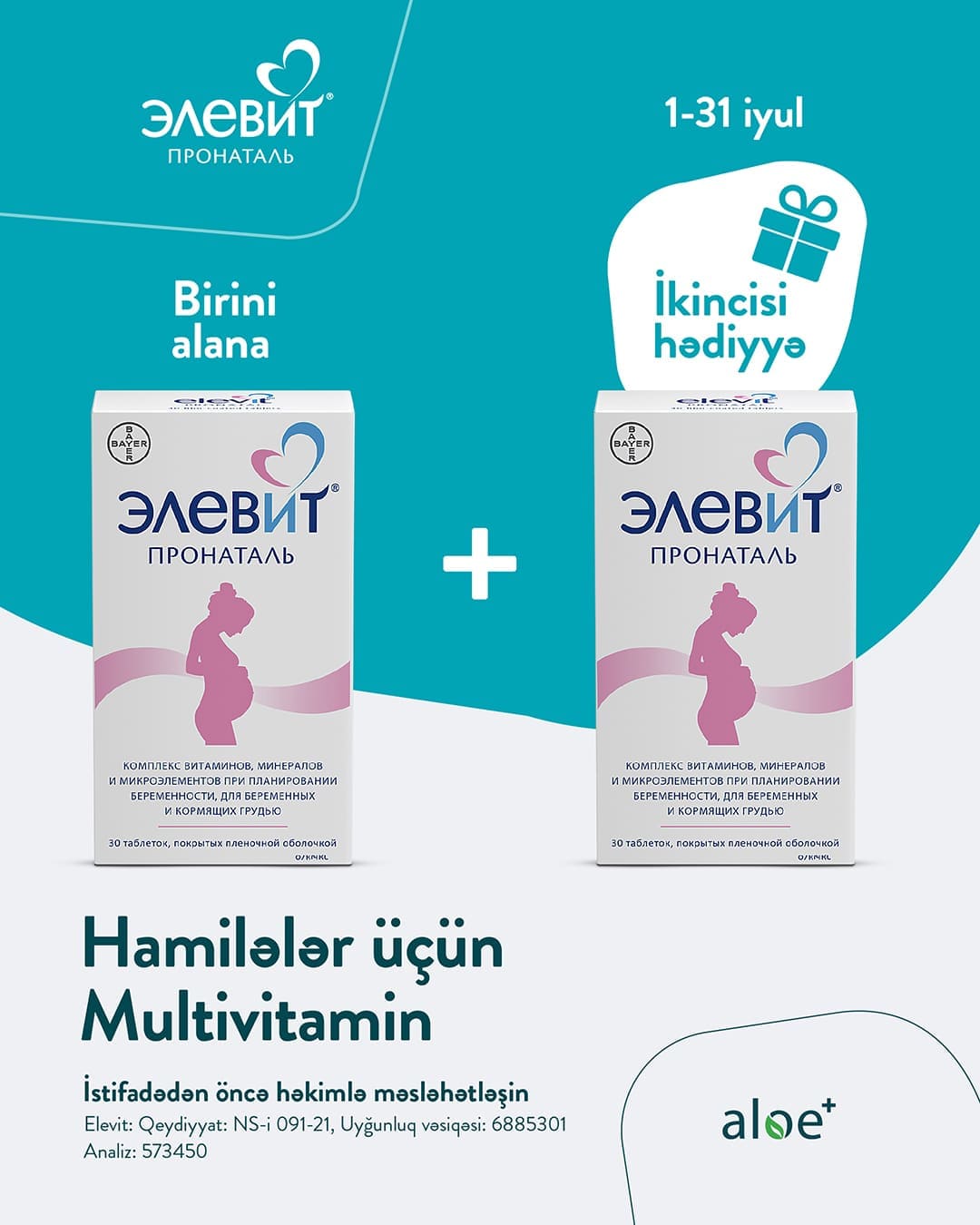 Elevit- Hamilələr üçün fürsət!