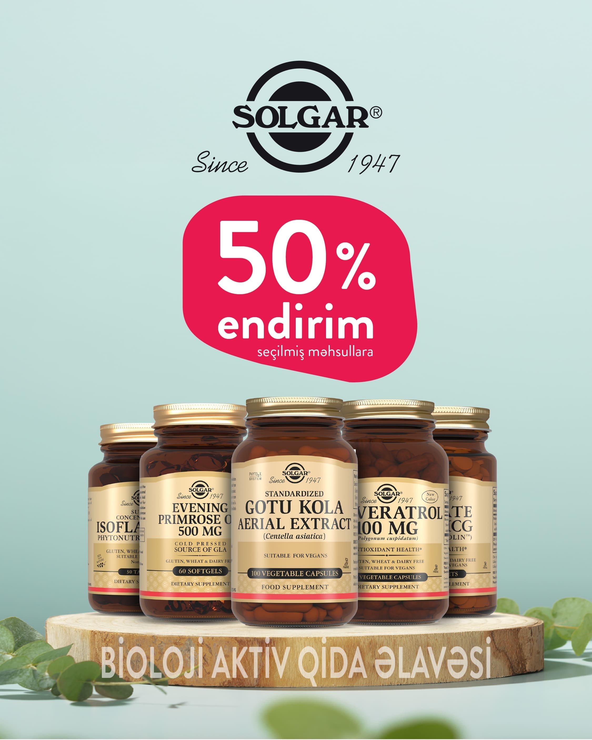 Solgar ilə sağlamlığınızın qayğısına qalın!