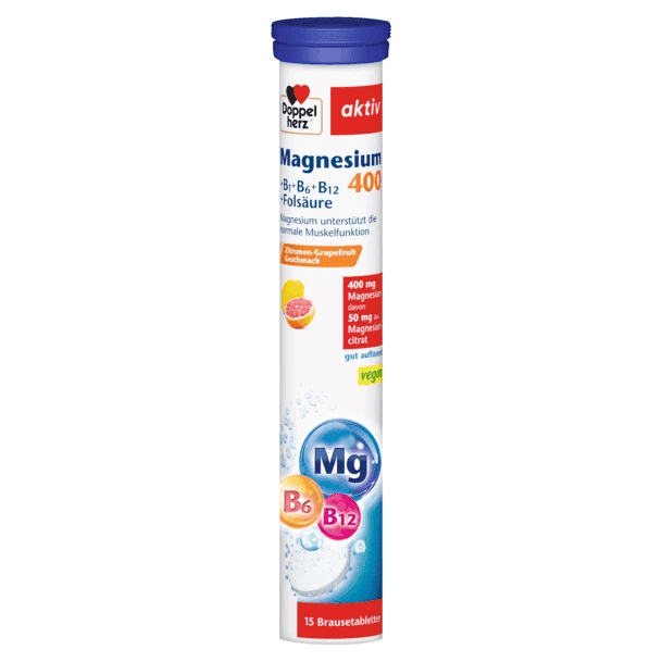 Doppel Herz aktiv Magnezium 400 + Vitamin B, 15 əd thumbnail