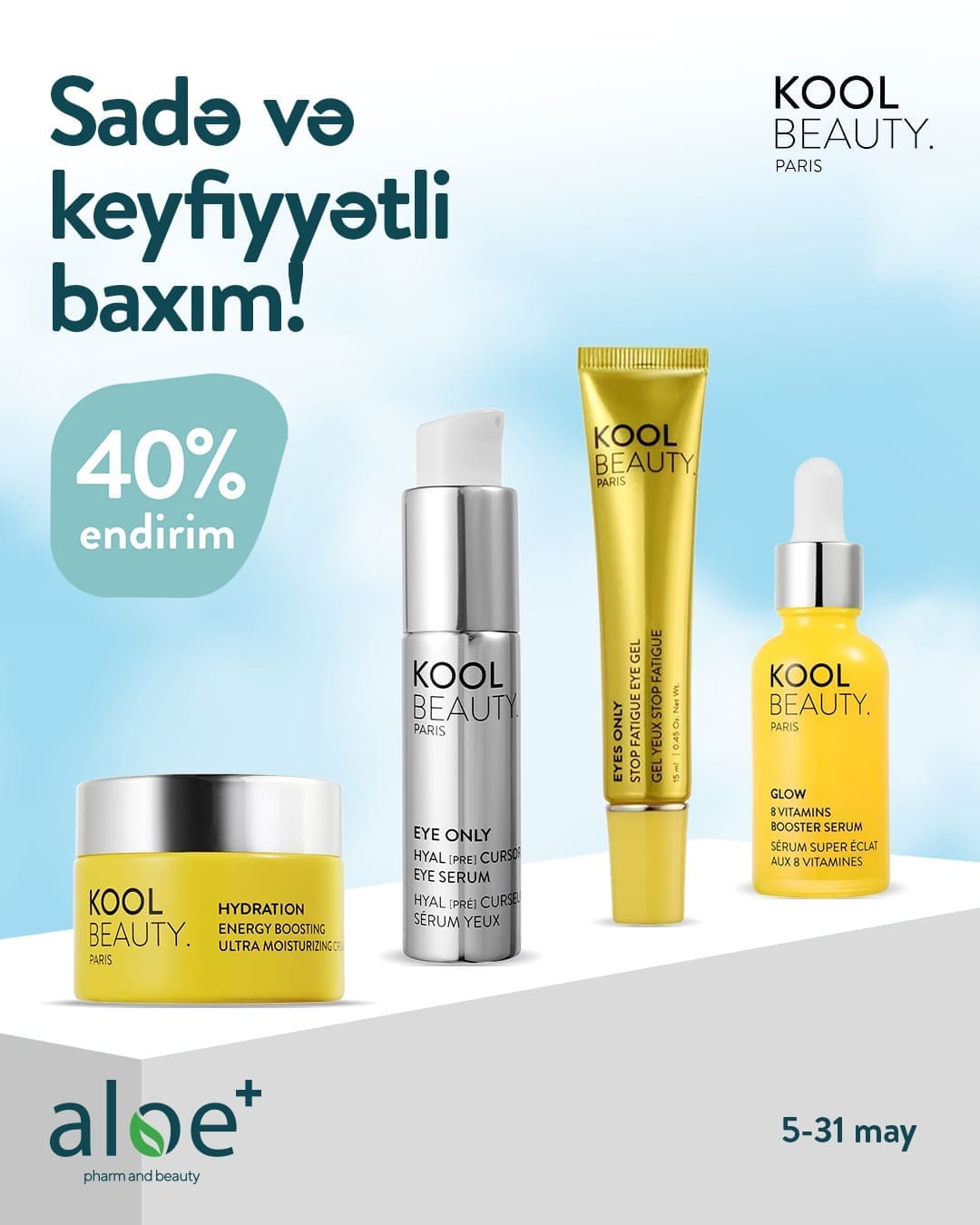 KOOL BEAUTY ilə baxım indi daha asan!