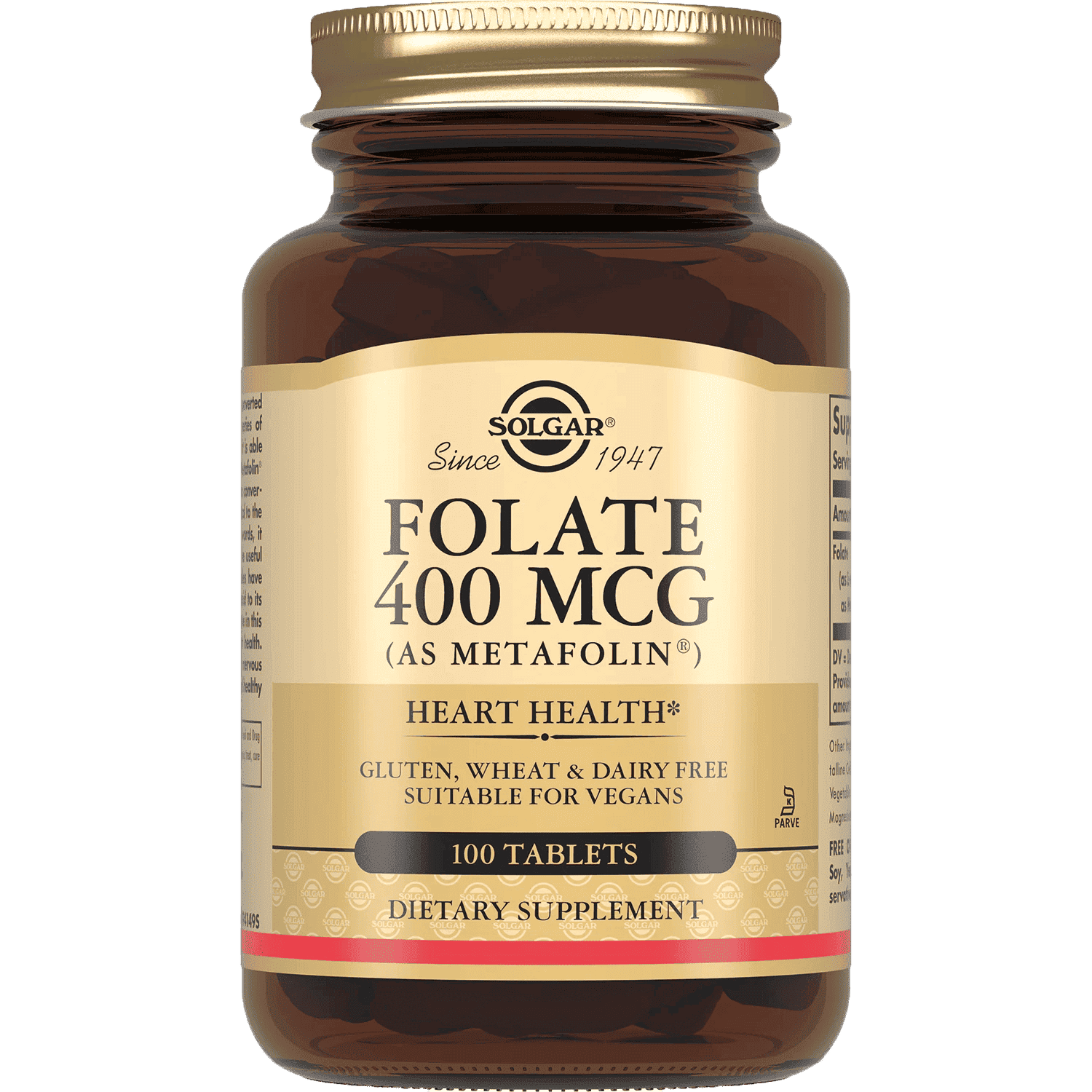 Solgar Folate metafolin, 400 mkq 100 əd thumbnail