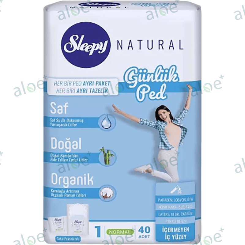 Sleepy Bio Natural hərgünlük padlar, 40 əd thumbnail